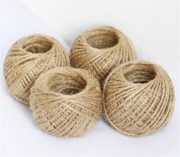 30m natural burlap hessian jute twine cord hemp rope string gift packing strings christmas event & party supplies
30m natural burlap hessian jute twine cord hemp rope string gift packing strings christmas event & party supplies