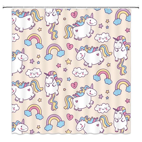 cartoon unicorn color rainbow shower curtains baby like bathroom decor waterproof polyester fabric home bath shower curtain set 69 x 70 inch
cartoon unicorn color rainbow shower curtains baby like bathroom decor waterproof polyester fabric home bath shower curtain set 69 x 70 inch