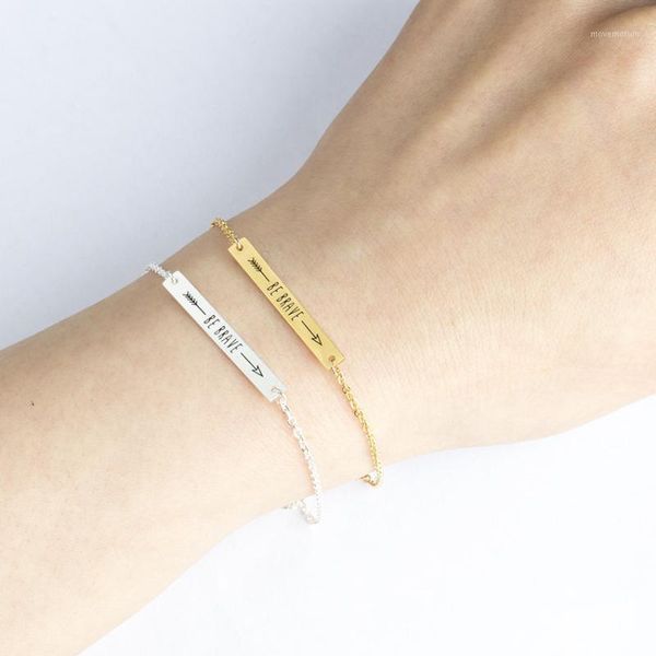 handmade jewelry stainless steel long bar bracelets for men bracciali uomo be brave gold chain cuff bracelets & bangles women1, Black
handmade jewelry stainless steel long bar bracelets for men bracciali uomo be brave gold chain cuff bracelets & bangles women1, Black