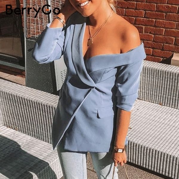 berrygo one shoulder women blazers and jackets asymmetrical work winter pure blazers female office ladies blazer coat y200107, White;black
berrygo one shoulder women blazers and jackets asymmetrical work winter pure blazers female office ladies blazer coat y200107, White;black