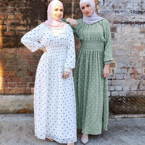 summer polka dot long chiffon dress long sleeves stand collar women smocked maxi lined dress muslim ramadan modest wear1, Red
summer polka dot long chiffon dress long sleeves stand collar women smocked maxi lined dress muslim ramadan modest wear1, Red