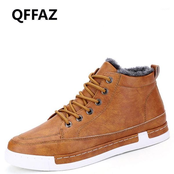 qffaz leather flat ankle boots lace-up shoes simple stylish male shoes warm plush men boots winter footwear for men1, Black
qffaz leather flat ankle boots lace-up shoes simple stylish male shoes warm plush men boots winter footwear for men1, Black
