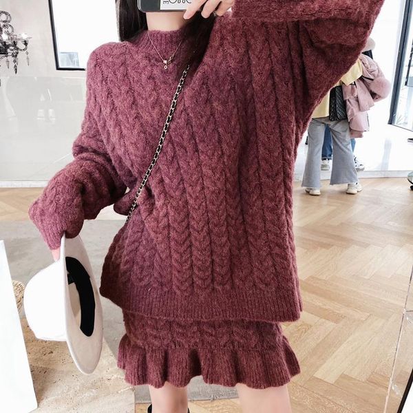 jxmyy autumn/winter 2020 new products korean elegant temperament fashion knitted sweater set two-piece skirt fresh women 3691, White;black
jxmyy autumn/winter 2020 new products korean elegant temperament fashion knitted sweater set two-piece skirt fresh women 3691, White;black