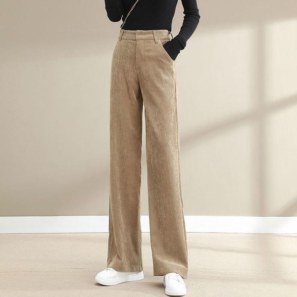 women's pants & capris 2021 autumn and winter fashion wide-leg high-waist loose casual solid color corduroy trousers y403, Black;white
women's pants & capris 2021 autumn and winter fashion wide-leg high-waist loose casual solid color corduroy trousers y403, Black;white