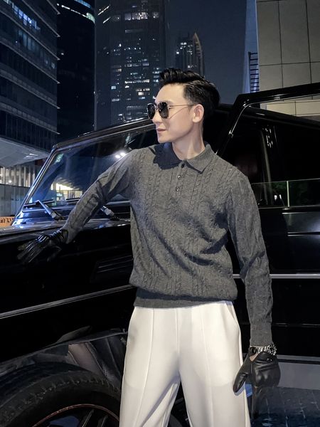 daio ethan autumn winter knitted polo men's long sleeve casual lapel sweater solid color versatile bottoming shirt
daio ethan autumn winter knitted polo men's long sleeve casual lapel sweater solid color versatile bottoming shirt