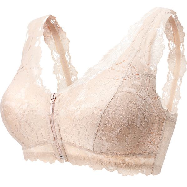 2021 new x114 lace back underwear women's non-steel ring front buckle zipper full cup plus size bra gathered breast holding bras, Red;black
2021 new x114 lace back underwear women's non-steel ring front buckle zipper full cup plus size bra gathered breast holding bras, Red;black
