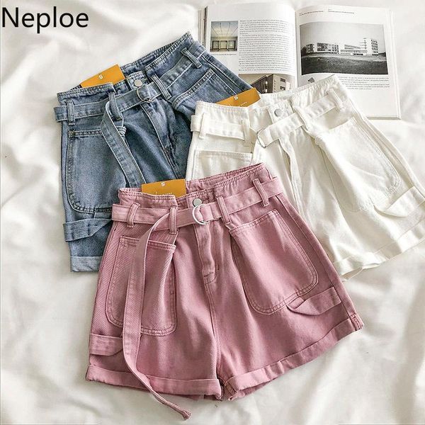 neploe fold double pockets jeans shorts 2020 summer women belt high waist bottoms korean causal wide leg short feminimos 4b2761, White;black
neploe fold double pockets jeans shorts 2020 summer women belt high waist bottoms korean causal wide leg short feminimos 4b2761, White;black