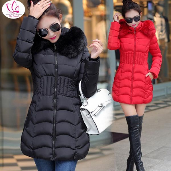 women winter jackets coats 2021 new down cotton hooded parkas feminina warm outwear faux fur collar plus size 4xl long coats, Black
women winter jackets coats 2021 new down cotton hooded parkas feminina warm outwear faux fur collar plus size 4xl long coats, Black