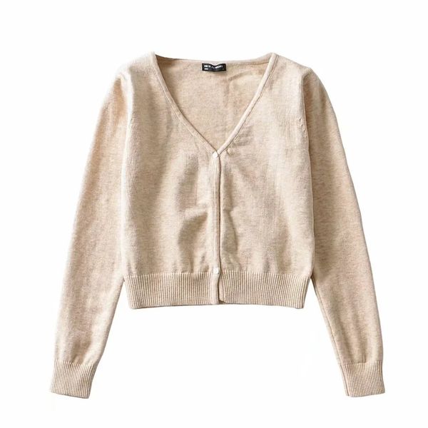 new short long sleeve t-shirt ins european and american women's 2021 spring open navel v-neck cardigan scna, Black;white
new short long sleeve t-shirt ins european and american women's 2021 spring open navel v-neck cardigan scna, Black;white