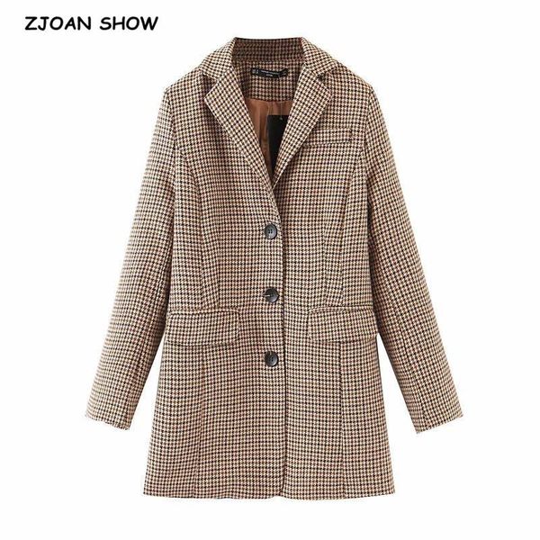 women's suits & blazers 2021 autumn vintage single breasted buttons check plaid blazer retro women back belt mid long suit coat fashion, White;black
women's suits & blazers 2021 autumn vintage single breasted buttons check plaid blazer retro women back belt mid long suit coat fashion, White;black