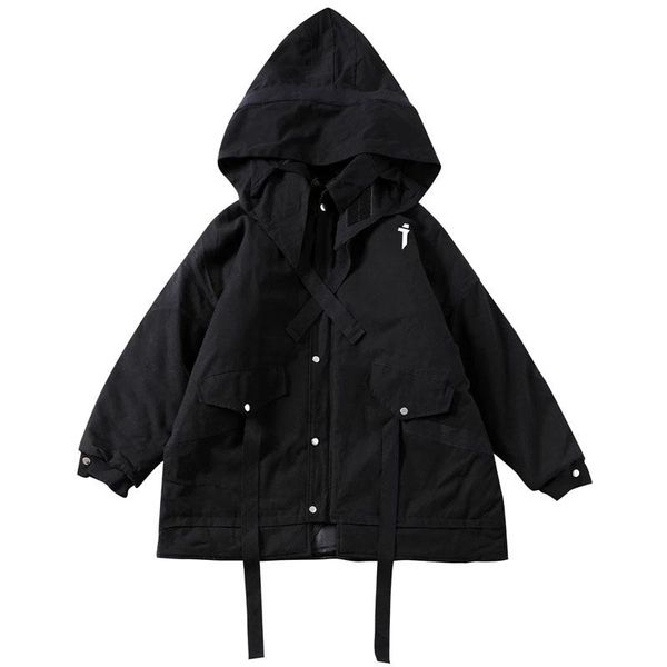 men's down & parkas 2021 hip hop streetwear padded parka men creative wizard hat tactical cargo jacket harajuku windbreaker warm coat, Black
men's down & parkas 2021 hip hop streetwear padded parka men creative wizard hat tactical cargo jacket harajuku windbreaker warm coat, Black