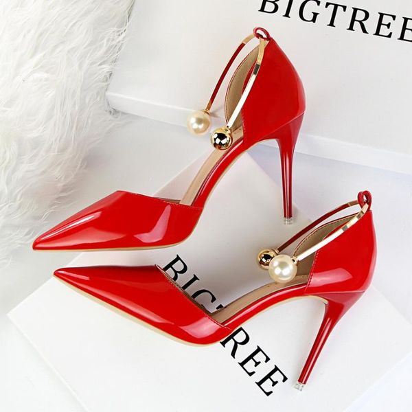 dress shoes summer sandals woman thin high heels fashion pearls strap party pumps women wedding red pointed toe bridal ladies, Black
dress shoes summer sandals woman thin high heels fashion pearls strap party pumps women wedding red pointed toe bridal ladies, Black