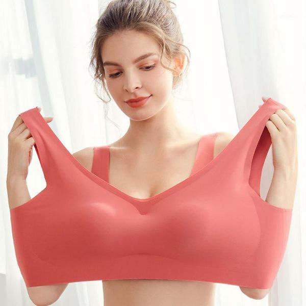 plus size women full cup bra nude one-piece seamless bralette bh comfort gathers -proof padded solid female underwear1, Red;black
plus size women full cup bra nude one-piece seamless bralette bh comfort gathers -proof padded solid female underwear1, Red;black