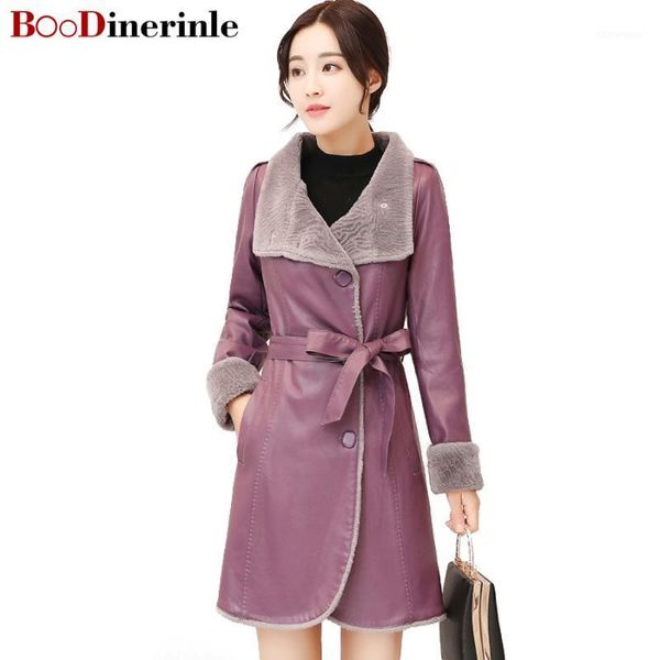 winter long faux leather jacket for women coats fur thick plus cashmere coat genuine leather trench coat woman l0031, Black
winter long faux leather jacket for women coats fur thick plus cashmere coat genuine leather trench coat woman l0031, Black