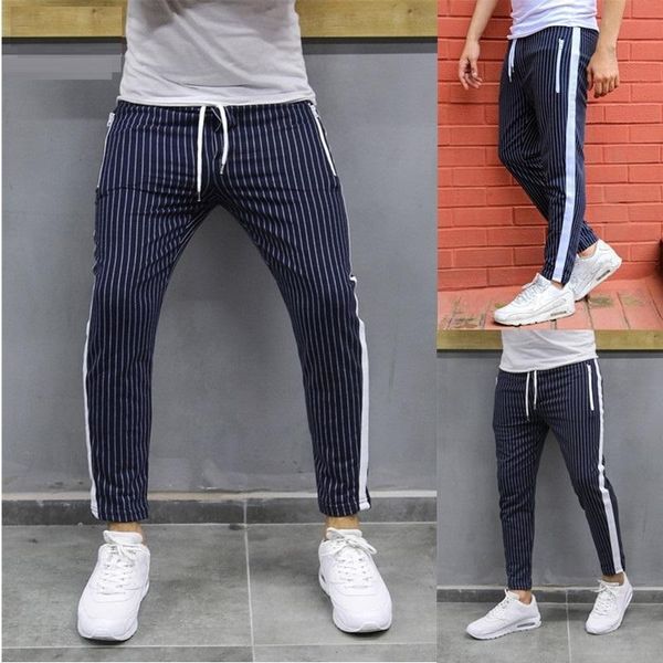 autumn 2020 new striped sports pants plus size casual trousers fashion fitness men's running jogging men sweatpants gym clothing, Black;blue
autumn 2020 new striped sports pants plus size casual trousers fashion fitness men's running jogging men sweatpants gym clothing, Black;blue