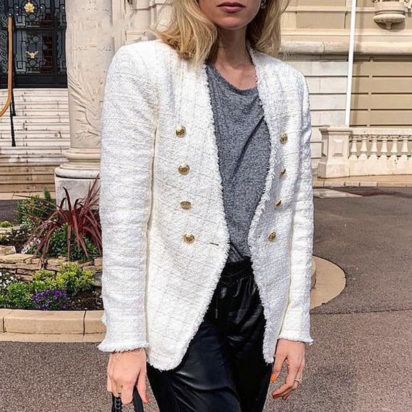 women's suits & blazers womens winter retro double-breasted jacket ladies casual coat outwear cardigan jackets female elegant #3, White;black
women's suits & blazers womens winter retro double-breasted jacket ladies casual coat outwear cardigan jackets female elegant #3, White;black