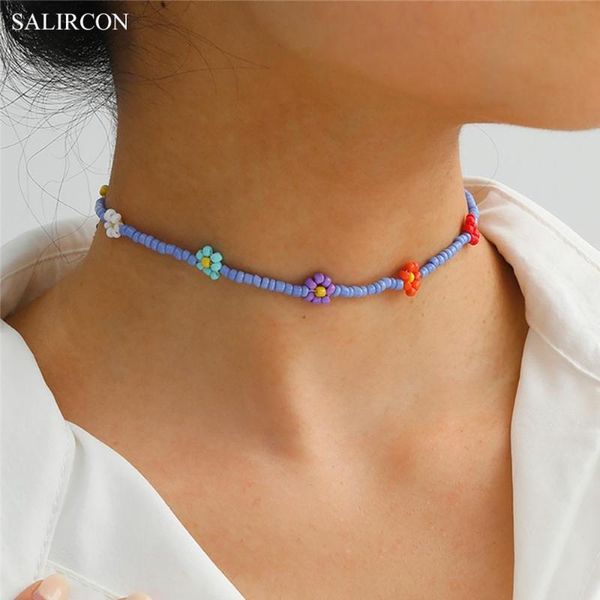 chokers salircon kpop daisy flower necklace for women fashion seed beads strand colliare clavicle chain choker wedding jewelry, Golden;silver
chokers salircon kpop daisy flower necklace for women fashion seed beads strand colliare clavicle chain choker wedding jewelry, Golden;silver