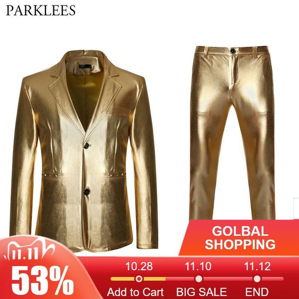 shiny gold metallic glitter suit men nightclub slim fit single breasted mens suits with pants dj stage singer costume homme xxl, White;black
shiny gold metallic glitter suit men nightclub slim fit single breasted mens suits with pants dj stage singer costume homme xxl, White;black