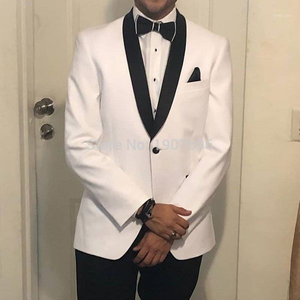 white groom tuxedos for wedding party slim fit mens suit with shawl lapel two piece male suit jacket pants prom latest style1, White;black
white groom tuxedos for wedding party slim fit mens suit with shawl lapel two piece male suit jacket pants prom latest style1, White;black