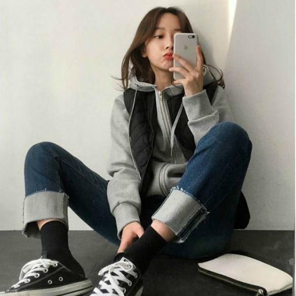 new cotton women short paragraph lightweight coat round neck long loose vest autumn and winter zipper 201214, Black;white
new cotton women short paragraph lightweight coat round neck long loose vest autumn and winter zipper 201214, Black;white