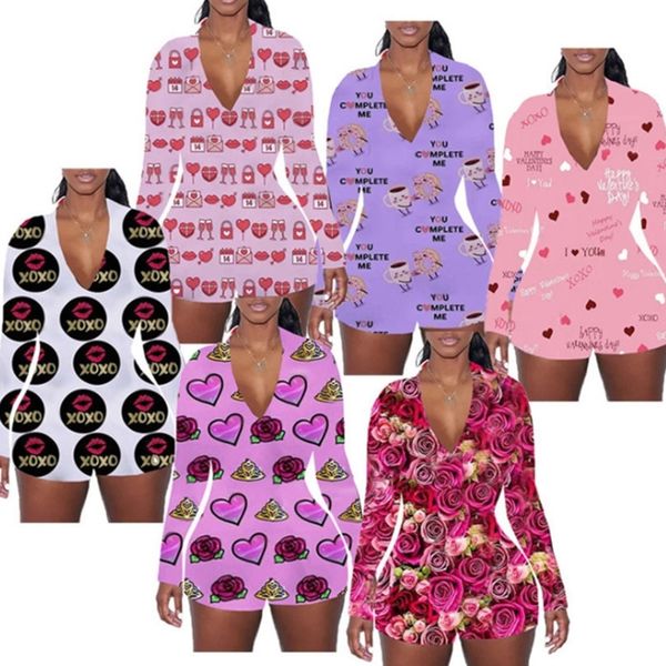 2021 women rompers designers printed long sleeve jumpsuit shorts onesies valentine's day v neck tight bodysuit one piece overall hh1280, White
2021 women rompers designers printed long sleeve jumpsuit shorts onesies valentine's day v neck tight bodysuit one piece overall hh1280, White