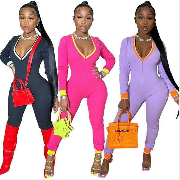 women bodysuit jumpsuit rompers deep v neck long sleeve legging jumpsuits slim romper sports yoga fitness one piece pants onesies e122204, White
women bodysuit jumpsuit rompers deep v neck long sleeve legging jumpsuits slim romper sports yoga fitness one piece pants onesies e122204, White