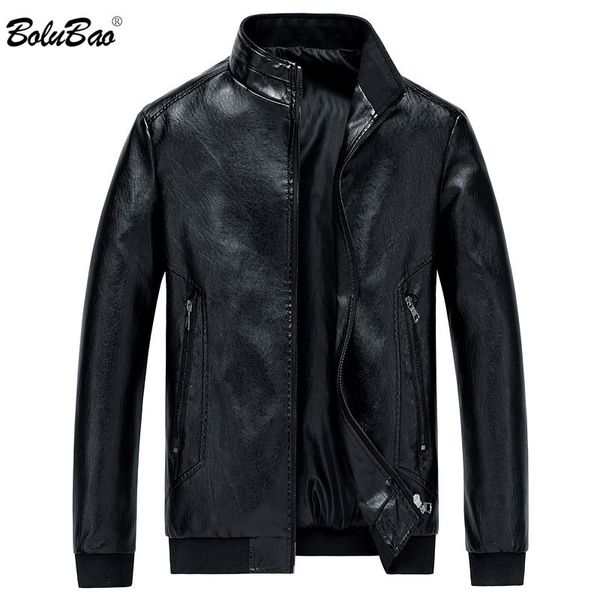 bolubao men's winter leather jacket pu solid color motorcycle business men jackets windproof male leather jackets coats 201123, Black
bolubao men's winter leather jacket pu solid color motorcycle business men jackets windproof male leather jackets coats 201123, Black