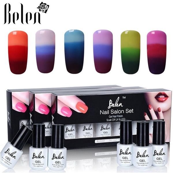 belen 6pcs nail kit gel polish set uv thermal change long lasting gift box set semi permanent lucky varnish manicure base top
belen 6pcs nail kit gel polish set uv thermal change long lasting gift box set semi permanent lucky varnish manicure base top