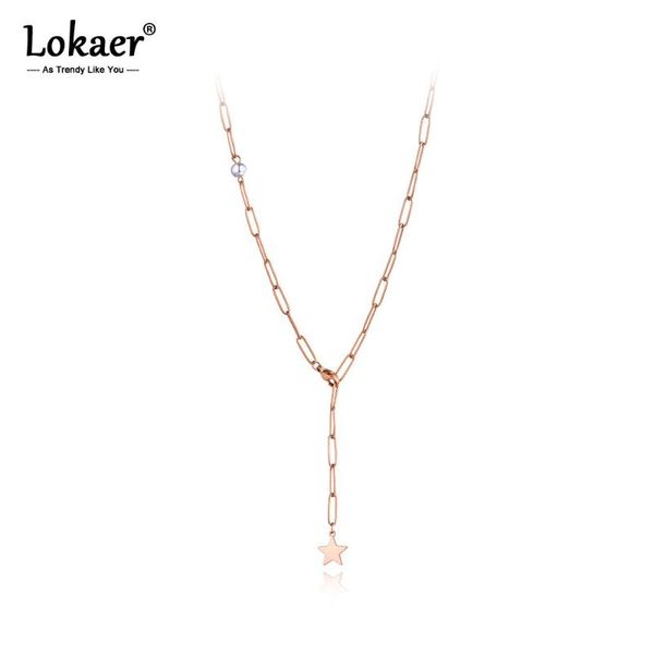 lokaer trendy bohemia stainless steel star charm chain choker necklace beach jewelry pearl pendant necklace for women n20274, Silver
lokaer trendy bohemia stainless steel star charm chain choker necklace beach jewelry pearl pendant necklace for women n20274, Silver
