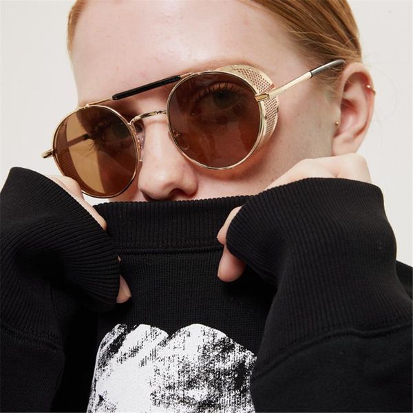 sunglasses 2021 fashion vintage brand designer round side shield retro brown steampunk for women unique1, White;black
sunglasses 2021 fashion vintage brand designer round side shield retro brown steampunk for women unique1, White;black