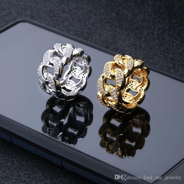 Creative Cuban Chain Rings Geometric Micro-inlay Zircon Copper Ring For Men Hip Hop Gold Plated Fashion Party Jewelry Accessories Wholesale
Creative Cuban Chain Rings Geometric Micro-inlay Zircon Copper Ring For Men Hip Hop Gold Plated Fashion Party Jewelry Accessories Wholesale