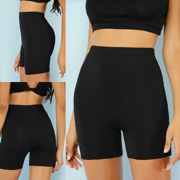 womens stretch biker bike shorts elastic high waist short fitness workout spandex leggins knee length shorts s m xl, White;black
womens stretch biker bike shorts elastic high waist short fitness workout spandex leggins knee length shorts s m xl, White;black