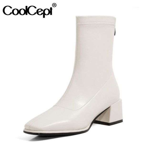 boots coolcept size 32-43 women mid calf square toe thick heel zipper shoes pu winter warm fashion party footwear1, Black
boots coolcept size 32-43 women mid calf square toe thick heel zipper shoes pu winter warm fashion party footwear1, Black