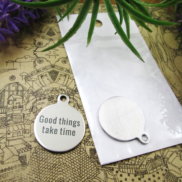 40pcs--"good things take time"stainless steel charms more style for choosing diy charms pendants for necklace, Bronze;silver
40pcs--"good things take time"stainless steel charms more style for choosing diy charms pendants for necklace, Bronze;silver