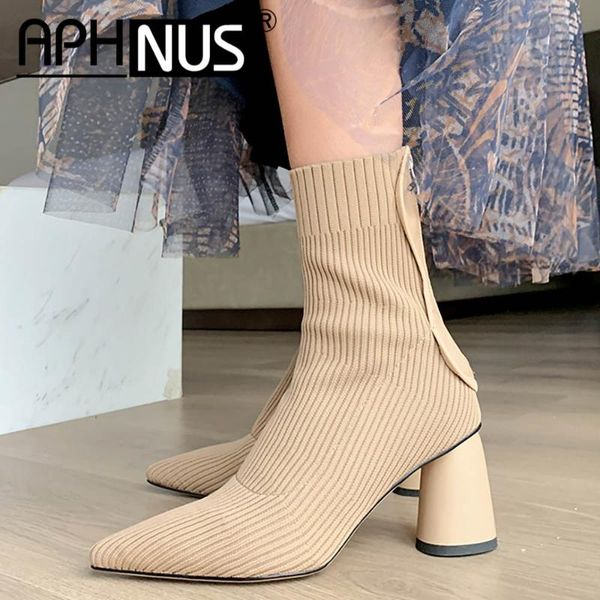 aphnus womens boots pointed toe short ankle booties mid high heels pumps woman 2020 shoes for women new boot, Black
aphnus womens boots pointed toe short ankle booties mid high heels pumps woman 2020 shoes for women new boot, Black