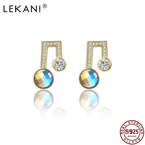 lekani 925 sterling silver note color stud earrings for women austria crystal female cute earring anniversary fine jewelry, Golden;silver
lekani 925 sterling silver note color stud earrings for women austria crystal female cute earring anniversary fine jewelry, Golden;silver