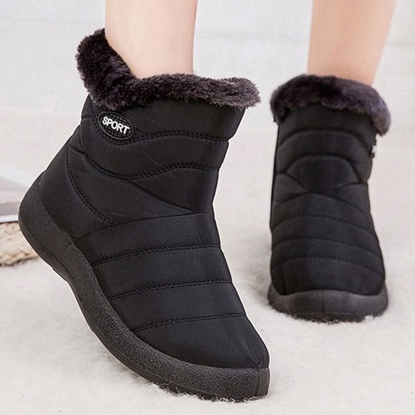 Winter Women Platform Boots Fashion Women Shoes Flat Casual Shoes Woman Waterproof Warm Ankle Boots Female Plus Size #Ah8c, Black 
Winter Women Platform Boots Fashion Women Shoes Flat Casual Shoes Woman Waterproof Warm Ankle Boots Female Plus Size #Ah8c, Black
