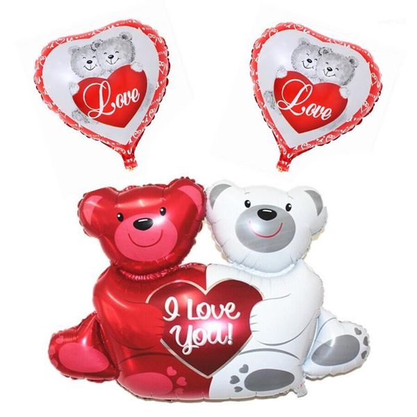 100x76cm double bear hug heart balloons foil cartoon bear i love you wedding valentine's day event party balloon decoration1 
100x76cm double bear hug heart balloons foil cartoon bear i love you wedding valentine's day event party balloon decoration1