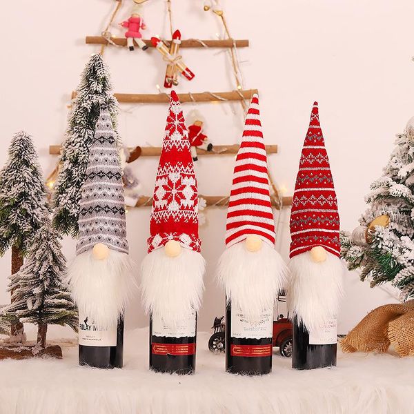 christmas decorations for home knitted wool faceless old man wine bottle cap new year dinner party table decor navidad gift 2021
christmas decorations for home knitted wool faceless old man wine bottle cap new year dinner party table decor navidad gift 2021