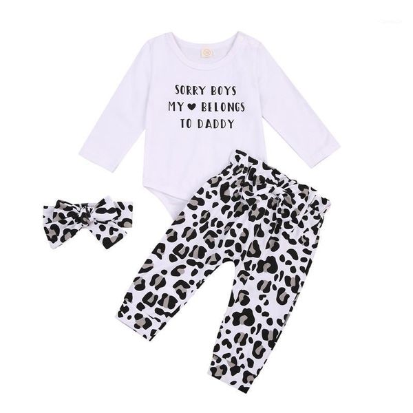 clothing sets 0-24m born baby girls 3-piece outfit set long sleeve letter print romper leopard pants headband toddler set1, White
clothing sets 0-24m born baby girls 3-piece outfit set long sleeve letter print romper leopard pants headband toddler set1, White