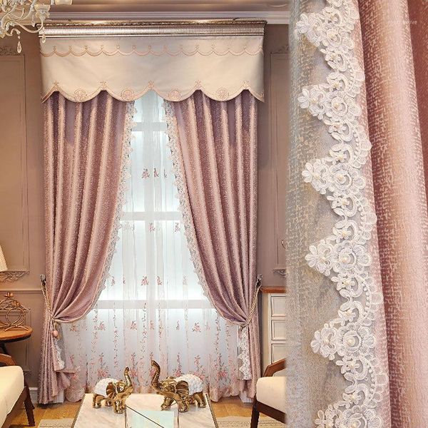 curtain & drapes light luxury nordic princess french window pink bedroom bay korean lace shading finished product1
curtain & drapes light luxury nordic princess french window pink bedroom bay korean lace shading finished product1