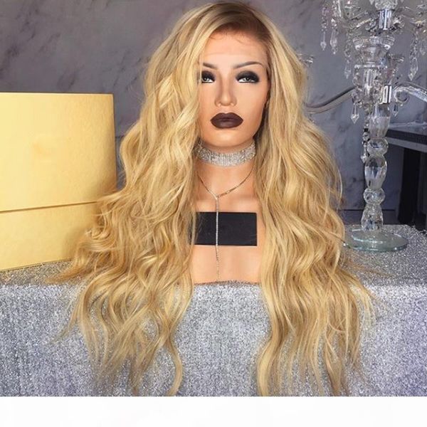 ombre blonde synthetic lace front wig with baby hair body wave long hair glueless natural density synthetic wigs for women, Black
ombre blonde synthetic lace front wig with baby hair body wave long hair glueless natural density synthetic wigs for women, Black