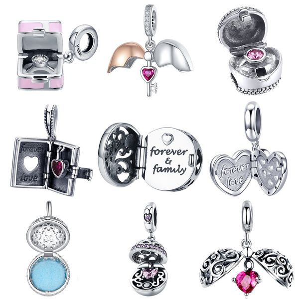 bisaer sterling circle cage forever love heart box pendant beads fit charms bracelet silver 925 jewelry q1219, Bronze;silver
bisaer sterling circle cage forever love heart box pendant beads fit charms bracelet silver 925 jewelry q1219, Bronze;silver