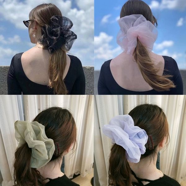 2020korean big size organza scrunchies for women elastic bands girl headwear ponytail holder tie hair accessories
2020korean big size organza scrunchies for women elastic bands girl headwear ponytail holder tie hair accessories