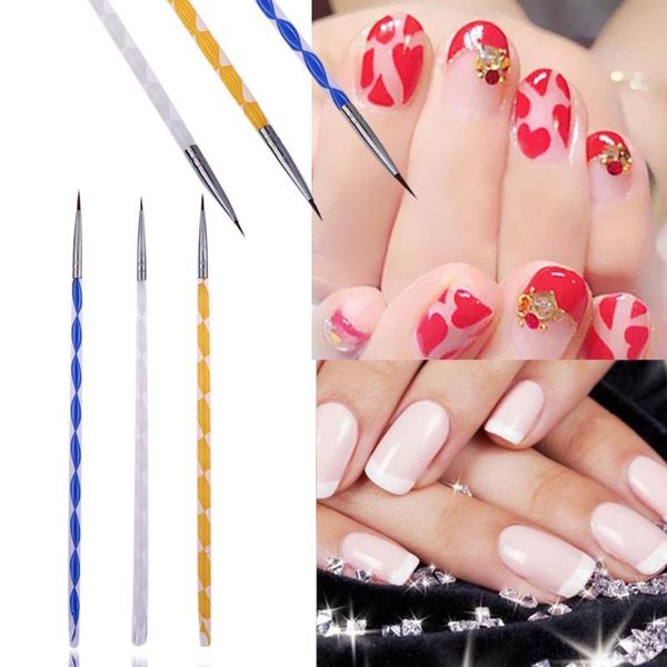 3pcs acrylic screw rod nai brush pen pull line pen nail brushes uv gel nail polish painting drawing brush diy manicure tools bbyvpv, Yellow
3pcs acrylic screw rod nai brush pen pull line pen nail brushes uv gel nail polish painting drawing brush diy manicure tools bbyvpv, Yellow