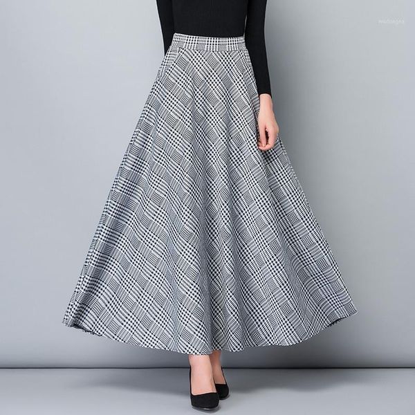vintage plus size autumn spring long skirts women high waist vintage maxi skirt elegant office lady wark plaid skirt streetwear1, Black
vintage plus size autumn spring long skirts women high waist vintage maxi skirt elegant office lady wark plaid skirt streetwear1, Black