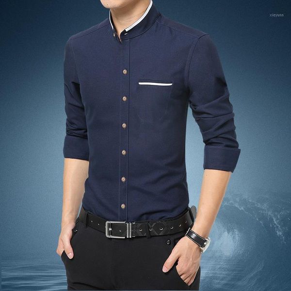 quality fashion casual men shirt long sleeve mandarin collar slim fit men korean business mens dress shirts clothes -5xl1, White;black
quality fashion casual men shirt long sleeve mandarin collar slim fit men korean business mens dress shirts clothes -5xl1, White;black