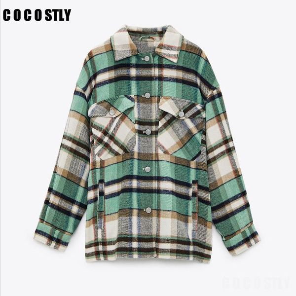 women's jackets 2021 woman jacket plaid check full sleeves lapel collar classic style vintage coat streetwear outerwear veste femme, Black;brown
women's jackets 2021 woman jacket plaid check full sleeves lapel collar classic style vintage coat streetwear outerwear veste femme, Black;brown