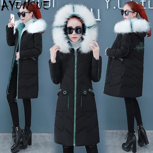 ayunsue women's clothing winter jacket women 2020 warm thick parka embroidered down cotton oversize puffer jackets ropa mujer1, Black
ayunsue women's clothing winter jacket women 2020 warm thick parka embroidered down cotton oversize puffer jackets ropa mujer1, Black