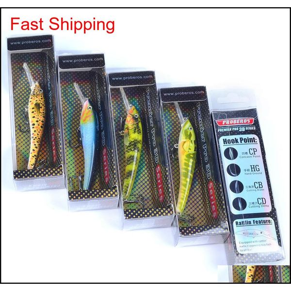 brand proberos freshwater fishing minnow artificial bait hooks 9.5cm 5g 6colors suspending jerkbait qyltot yh_pack
brand proberos freshwater fishing minnow artificial bait hooks 9.5cm 5g 6colors suspending jerkbait qyltot yh_pack